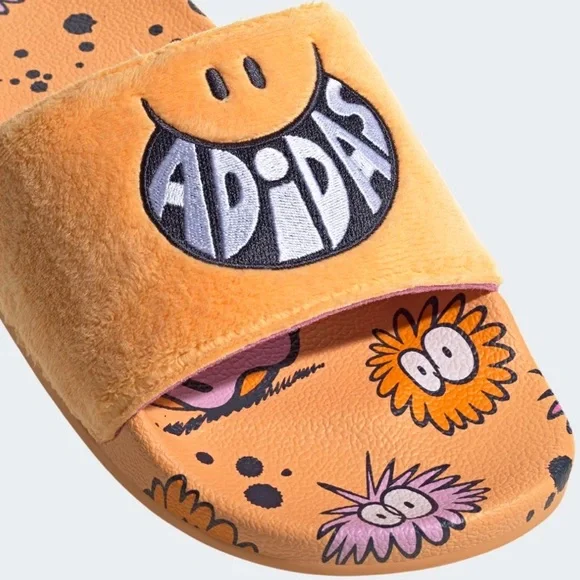 adidas x Kevin Lyons Adilette Premium Slides - Picture 2 of 9